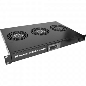 19" fan unit with thermostat